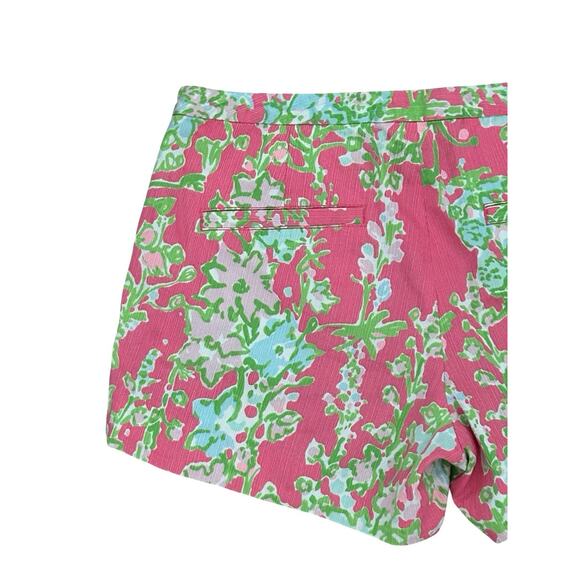 Lilly Pulitzer Sz 4 S Adie Shorts Flamingo Pink Southern Charm Preppy Summer - Picture 6 of 9